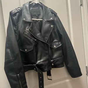 BLANKNYC Faux Leather Moto Jacket